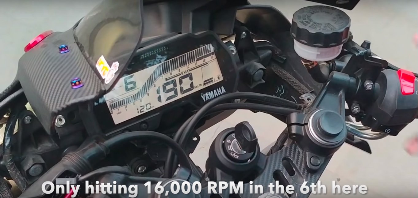 Yamaha YZF R15 16000 RPM