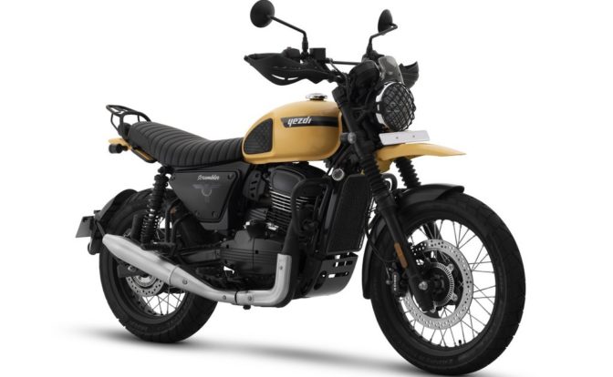 Yezdi Scrambler Yellow