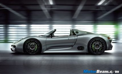 porsche hybrid 918 spyder side